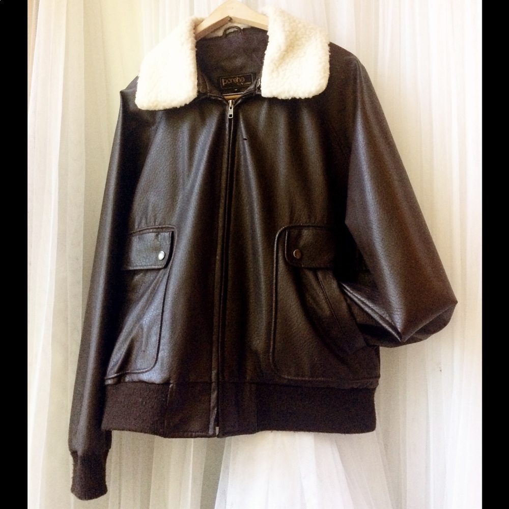 VTG 80’s Vegan Bomber/Members Only Style Jacket